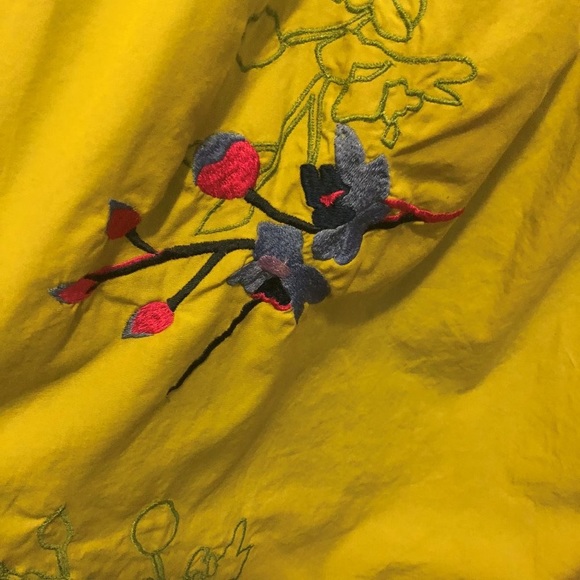 Eshakti Fit & Flare Dress Floral Embroidered Size Small Custom Green - Picture 3 of 8